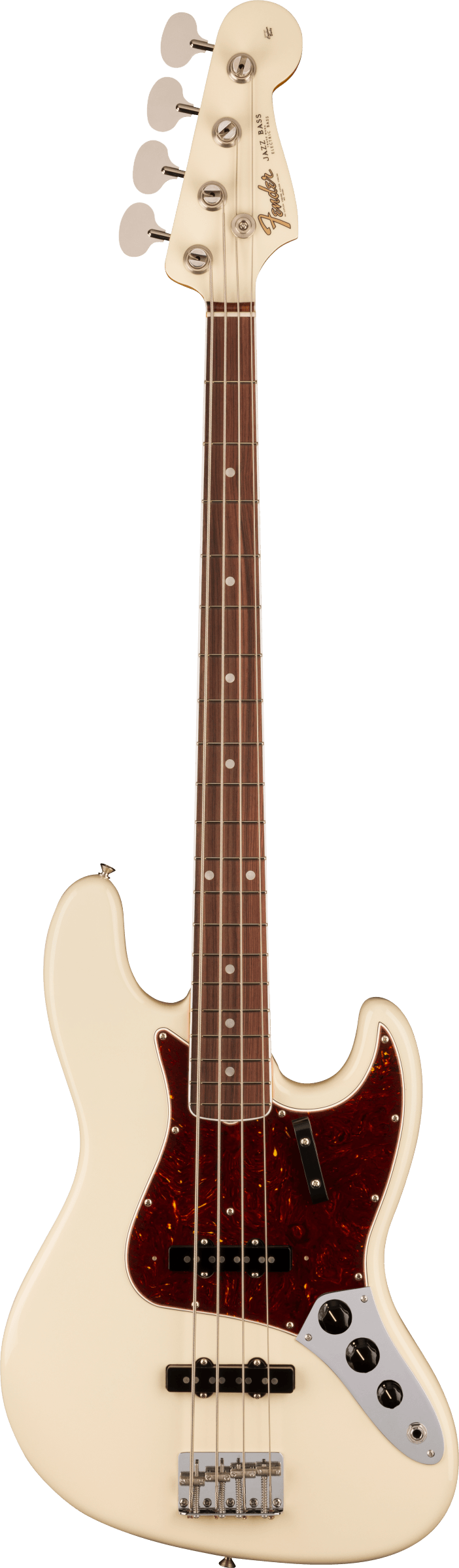 Fender American Vintage II 1966 Jazz Bass, Rosewood Fingerboard, Olympic White