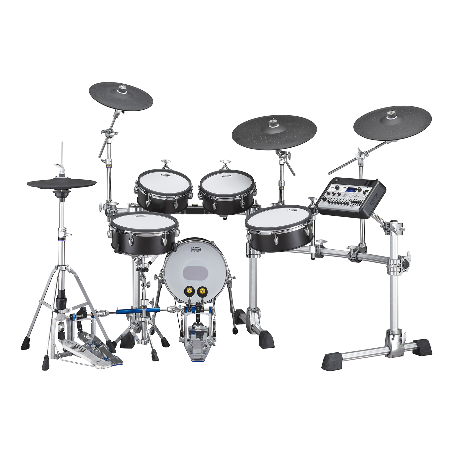 Yamaha DTX10K-M BF Electronic Drum Kit, Mesh Pads- Black Forest Finish
