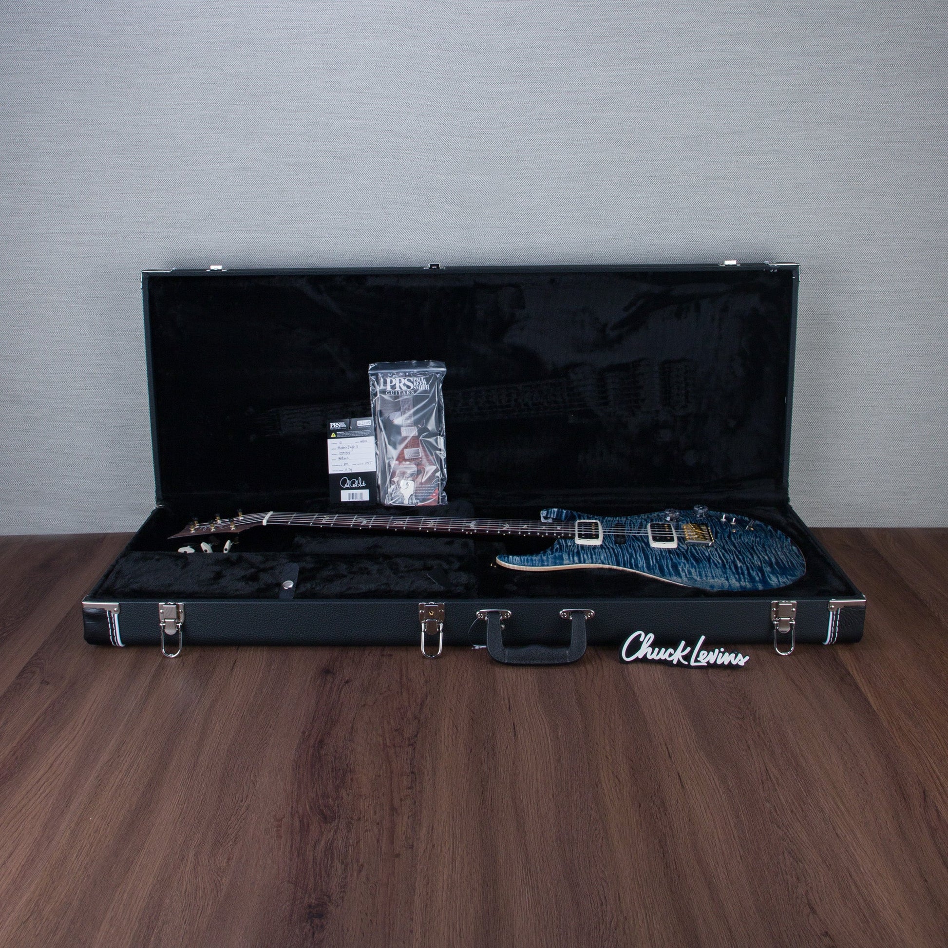 PRS Modern Eagle V 10-Top Electric Guitar - Faded Whale Blue - #240394318
