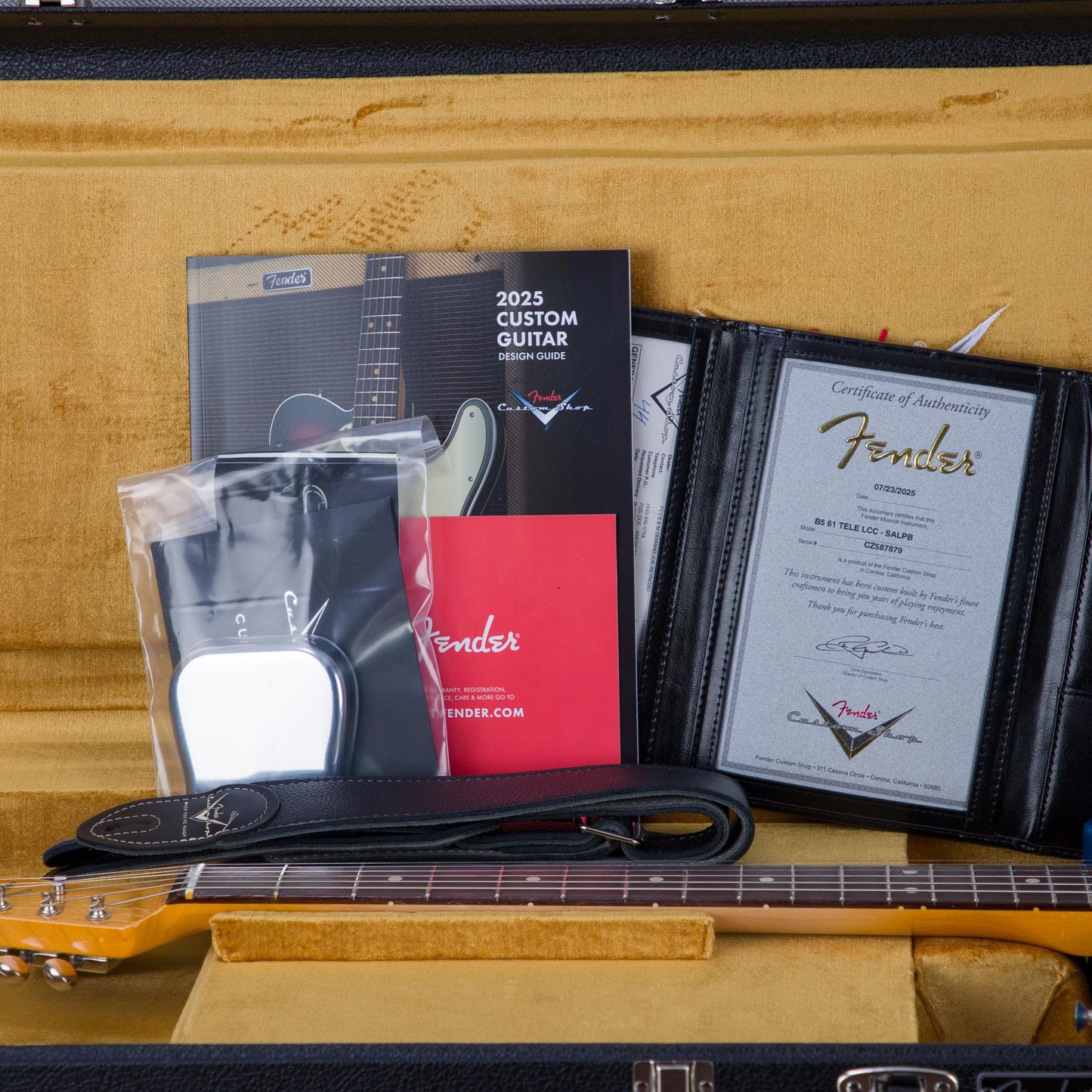 Fender Custom Shop 1961 Telecaster Electric Guitar Deluxe Closet Classic - Super Aged Lake Placid Blue - #CZ587879