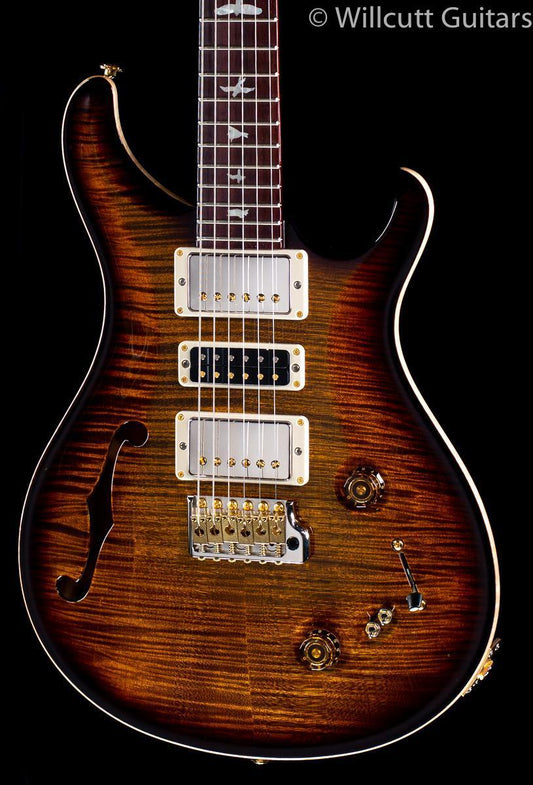 PRS Special Semi Hollow LTD Wood Library Flame Maple Neck Black Gold