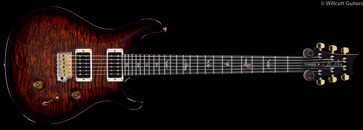 PRS Custom 24 Artist Package Orange Tiger Smoke Burst Flame Maple Neck (599)