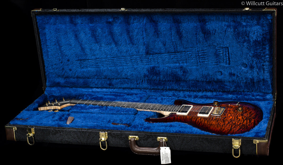 PRS Custom 24 Artist Package Orange Tiger Smoke Burst Flame Maple Neck (599)