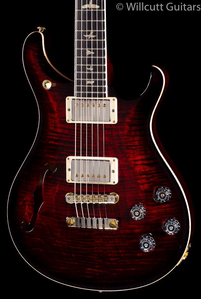 PRS McCarty 594 Semi-Hollow Fire Red Burst 10 Top (169)