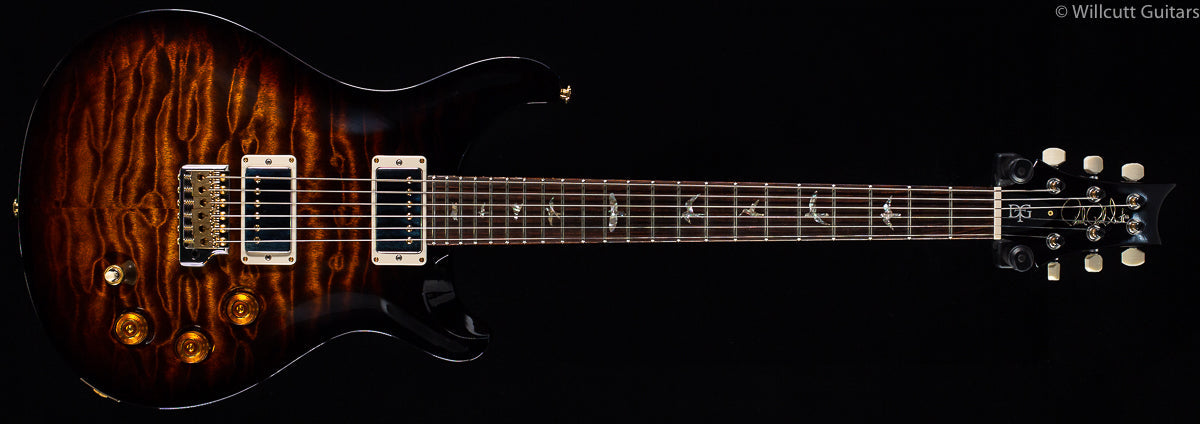 PRS Wood Library DGT Black Gold Burst Artist Quilt