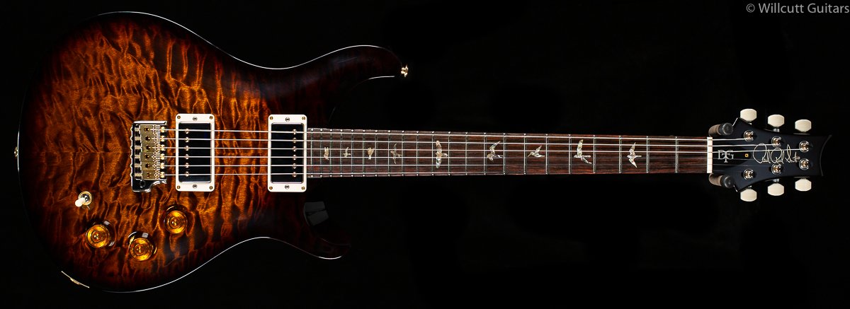 PRS Wood Library DGT Black Gold Burst Artist Quilt