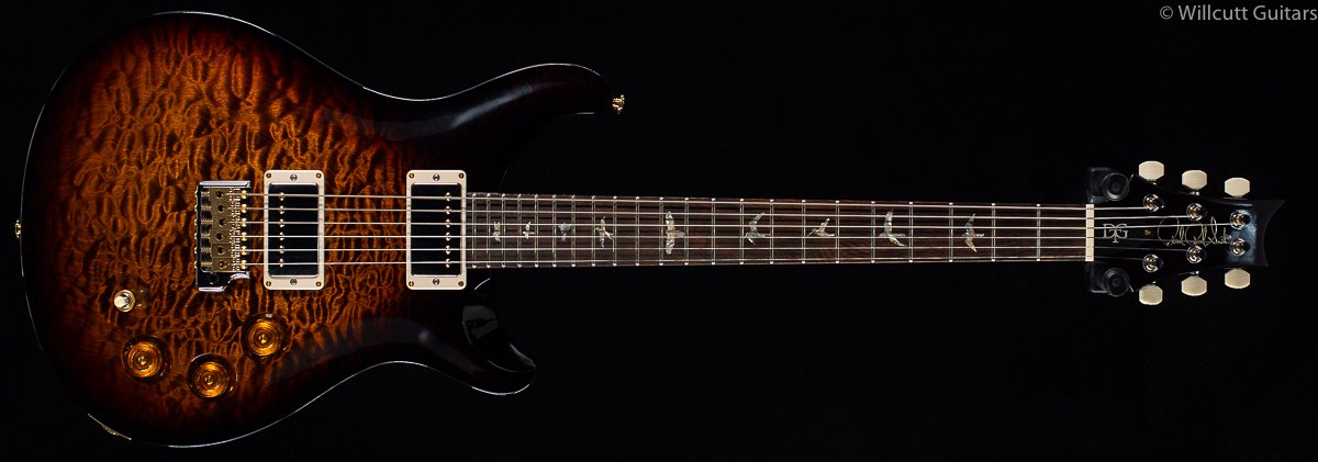 PRS Wood Library DGT Black Gold Burst Artist Quilt