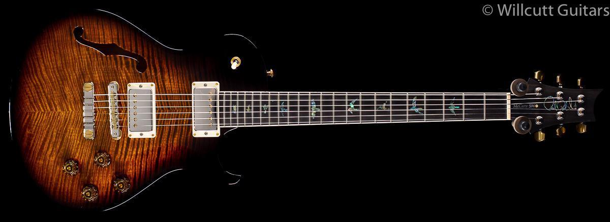 PRS McCarty Singlecut 594 Semi-Hollow Artist Package Black Gold Burst