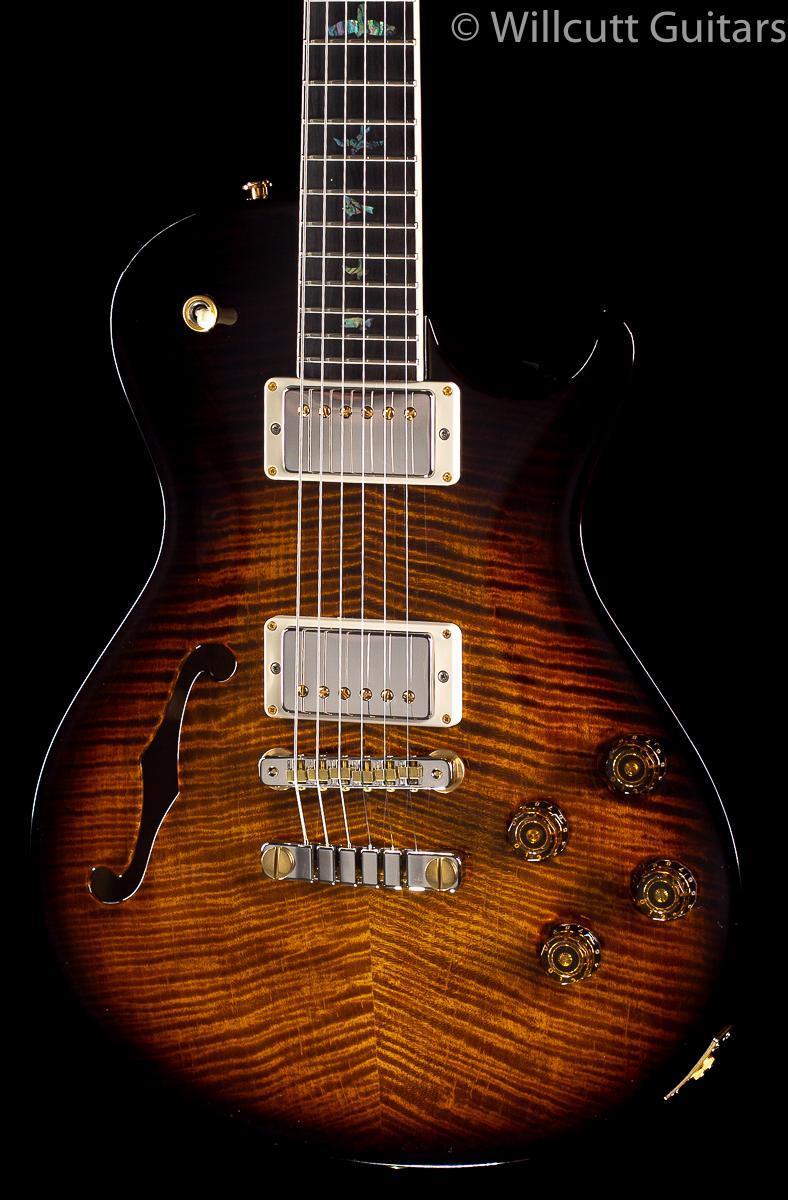 PRS McCarty Singlecut 594 Semi-Hollow Artist Package Black Gold Burst