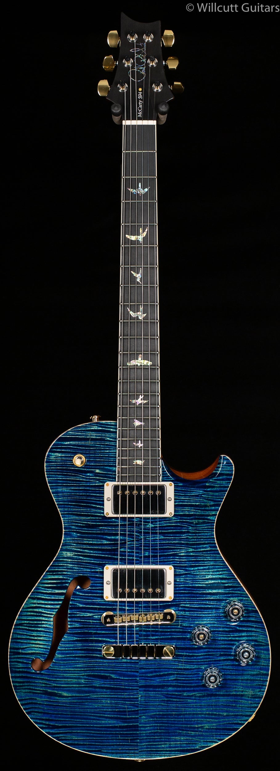 PRS McCarty Singlecut 594 Semi-Hollow Artist Package River Blue