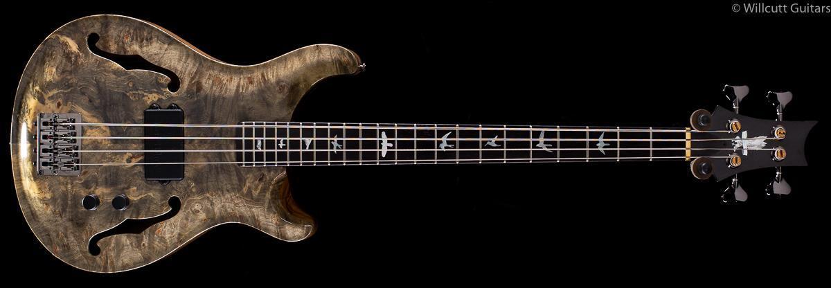 PRS Private Stock 8124 SS Bass Hollowbody Buckeye Burl Bass Guitar