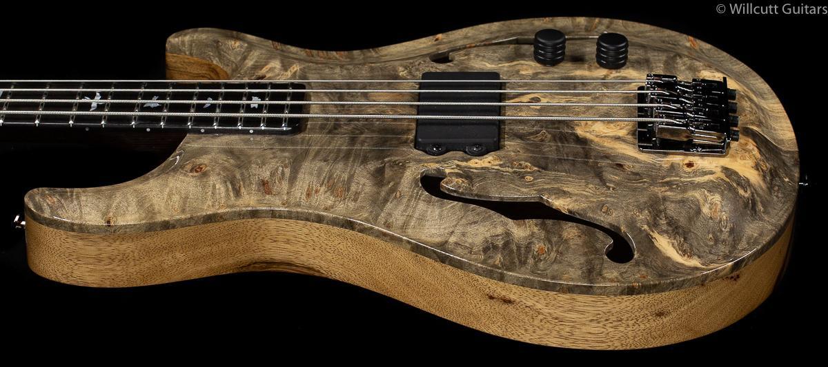 PRS Private Stock 8124 SS Bass Hollowbody Buckeye Burl Bass Guitar