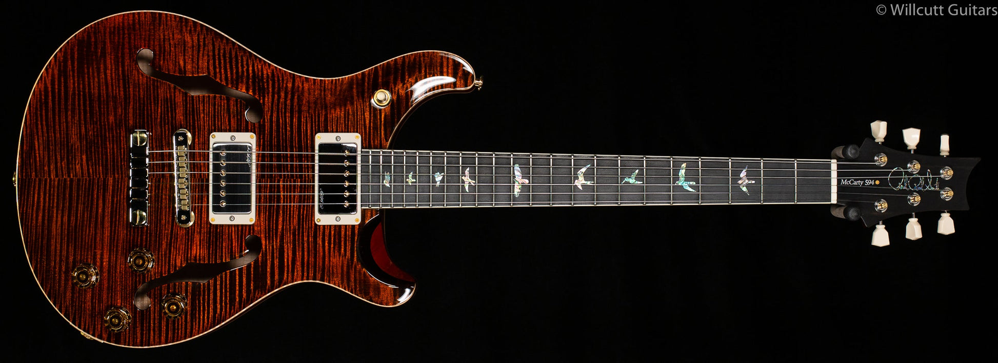 PRS McCarty 594 Hollowbody II Orange Tiger Artist Package