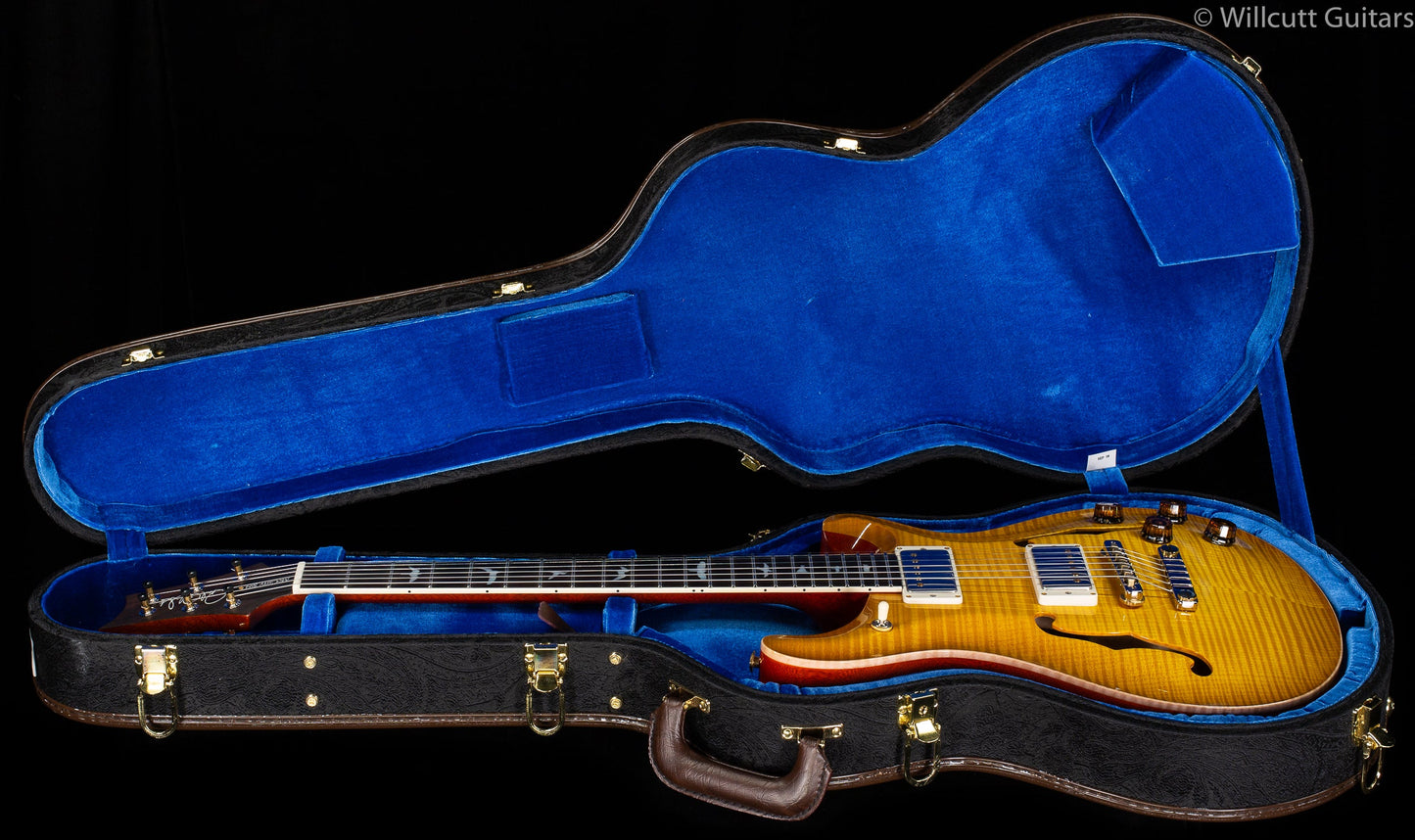 PRS Wood Library McCarty 594 Hollowbody II Faded McCarty Sunburst 10 Top Brazilian Rosewood
