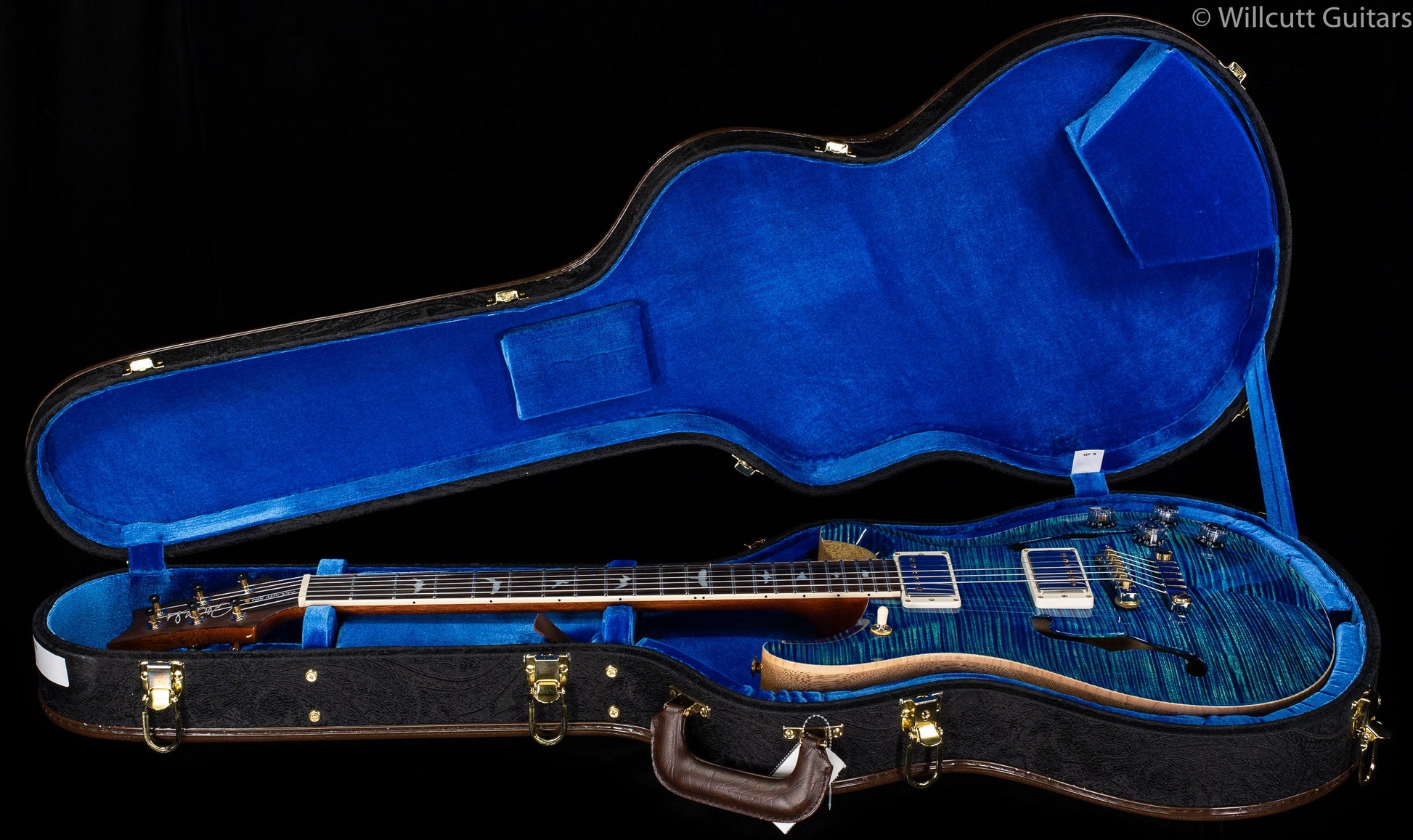 PRS Wood Library McCarty 594 Hollowbody II River Blue 10 Top Brazilian Rosewood (921)