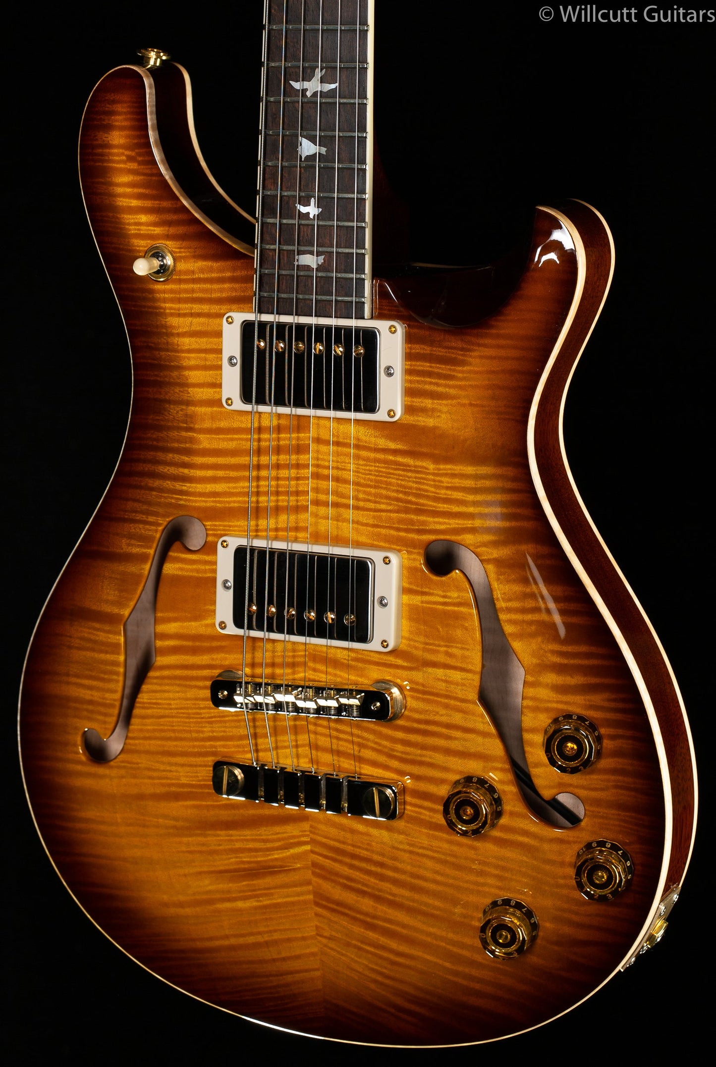 PRS Wood Library McCarty 594 Hollowbody II McCarty Vintage Sunburst 10 Top Brazilian Rosewood