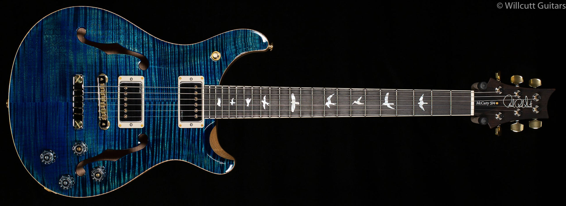 PRS Wood Library McCarty 594 Hollowbody II River Blue 10 Top Brazilian Rosewood