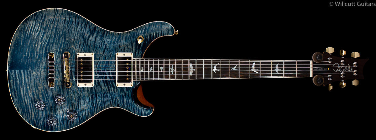 PRS McCarty 594 Wood Library Faded Whale Blue 10 Top Brazilian Rosewood