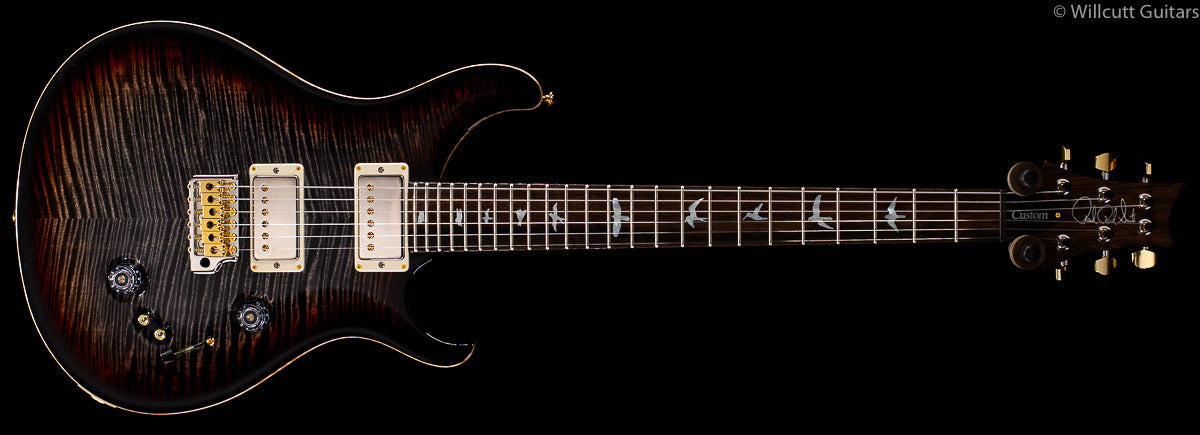 PRS Custom 24-08 Wood Library Burnt Maple Leaf Flame Maple Neck (334)