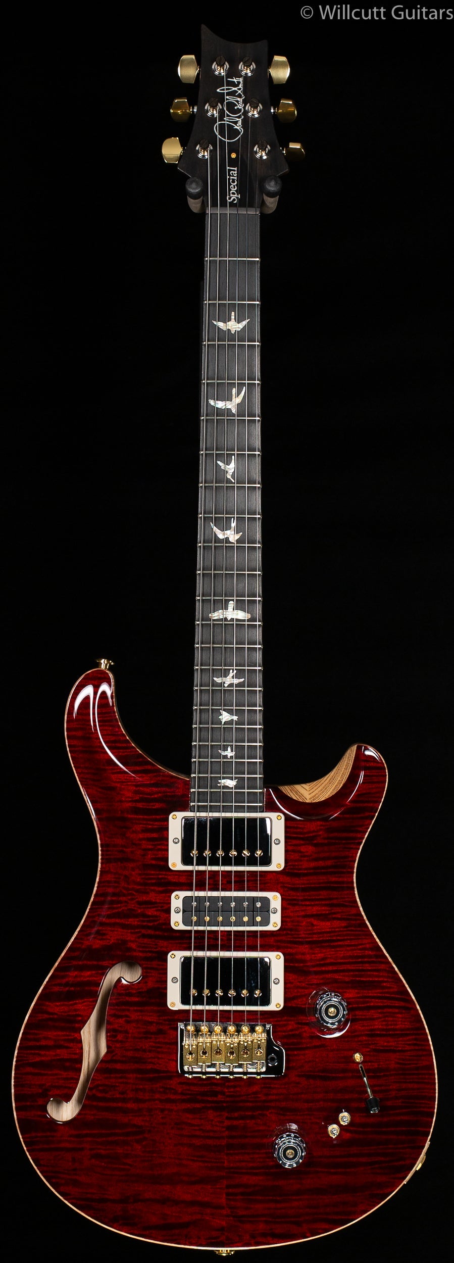 PRS Wood Library Special 22 Semi Hollow Red Tiger Torrefied Maple Neck