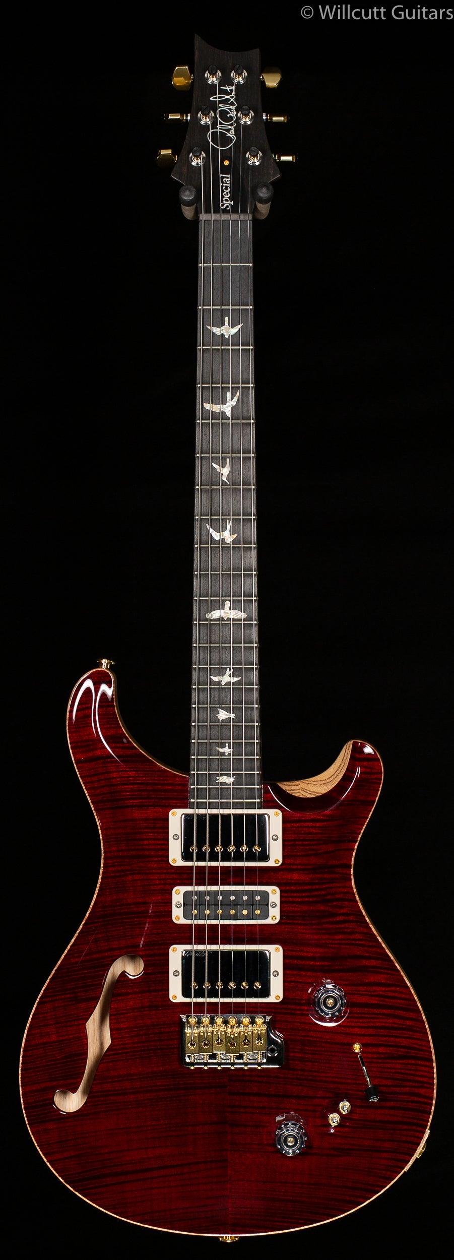 PRS Wood Library Special 22 Semi Hollow Red Tiger Torrefied Maple Neck