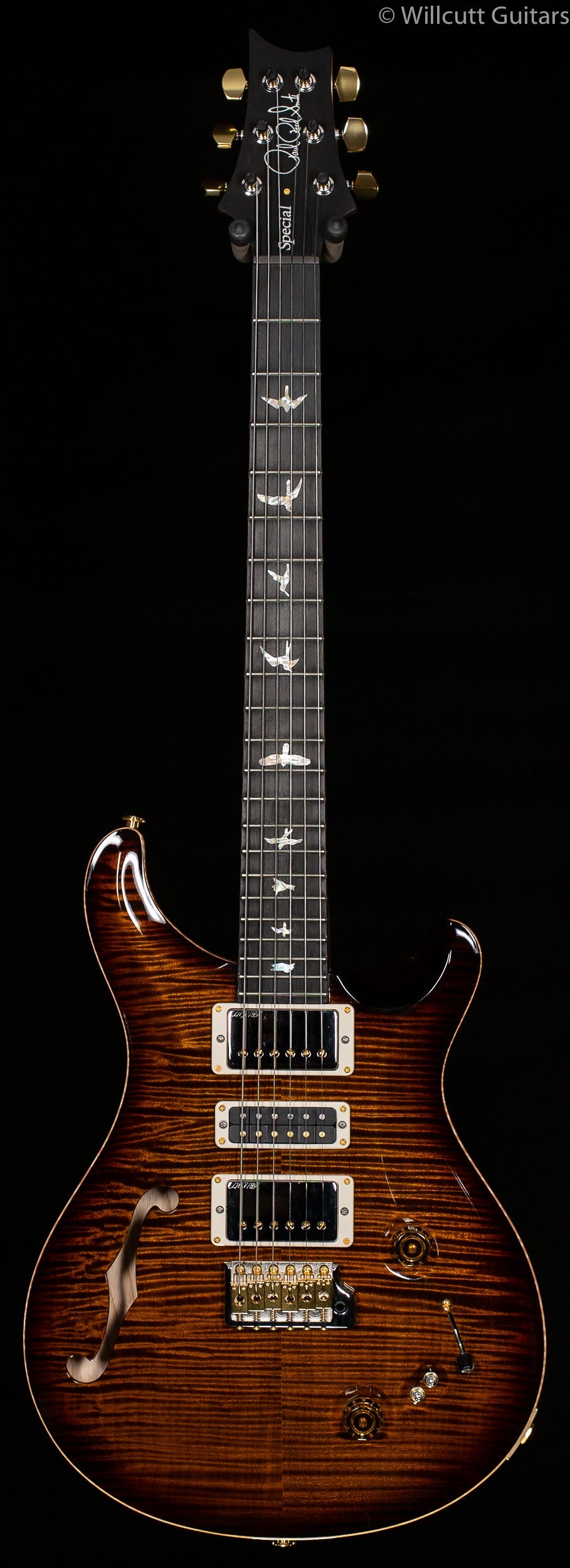 PRS Wood Library, Special 22 Semi Hollow Black Gold Burst (284)
