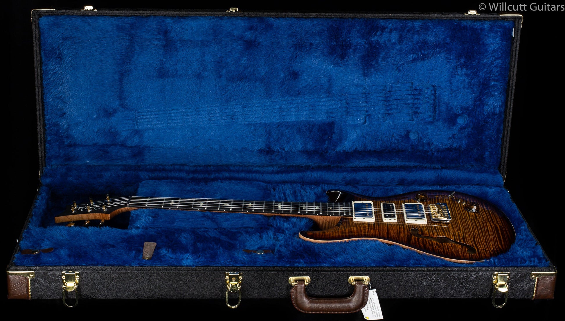 PRS Wood Library, Special 22 Semi Hollow Black Gold Burst (284)