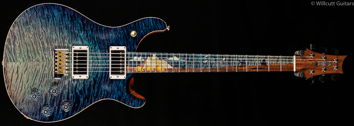 PRS Private Stock 7441 MC594 Pyramid Inlay Aqua Violet Dragon Breath