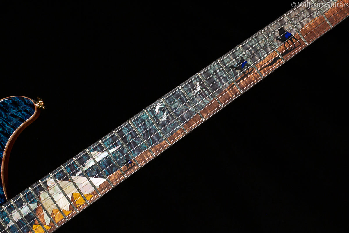 PRS Private Stock 7441 MC594 Pyramid Inlay Aqua Violet Dragon Breath