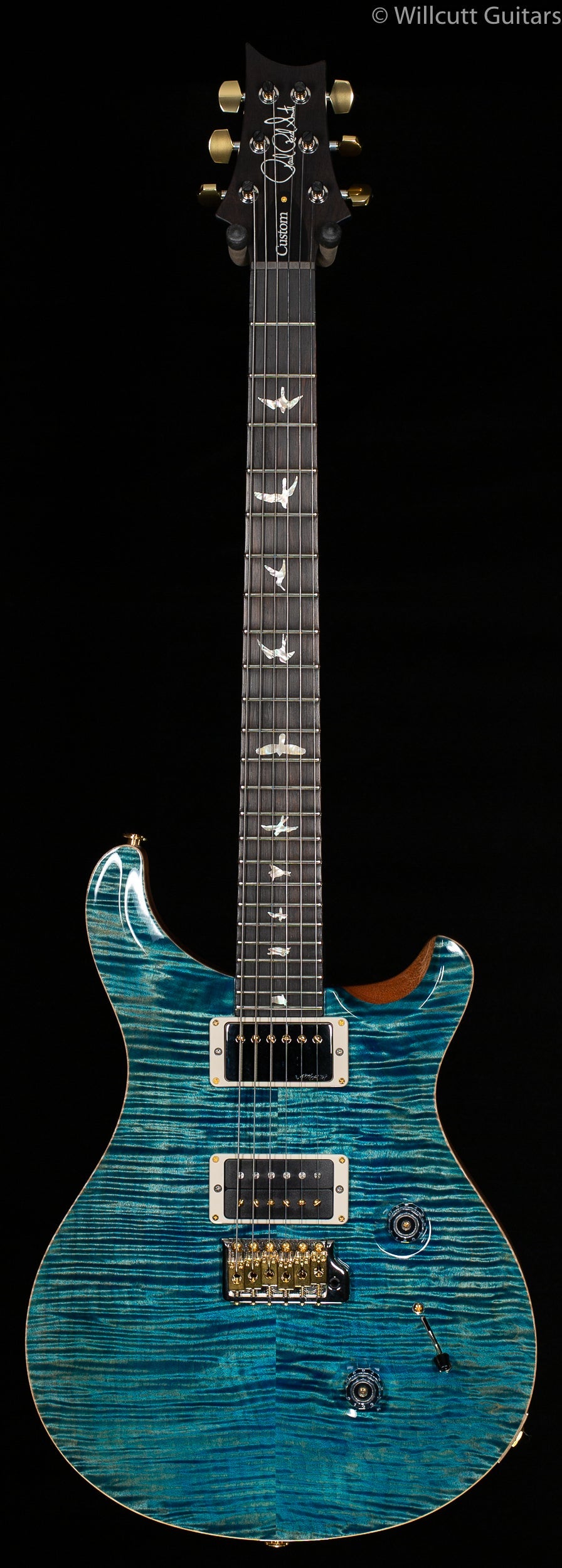 PRS Wood Library Custom 24 "Fatback" Aquableux Artist Top Flamed Maple Neck