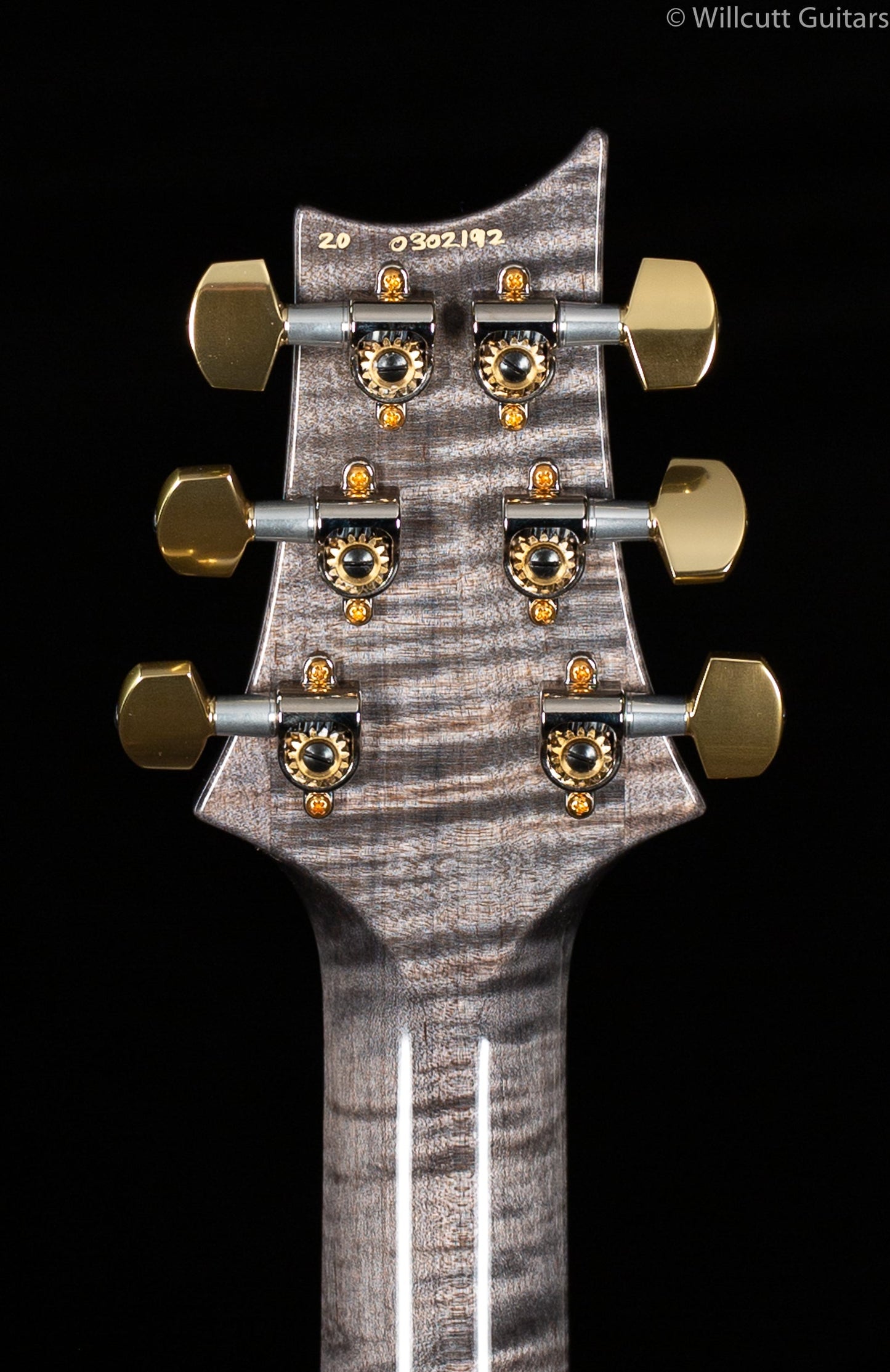 PRS Wood Library Custom 24 "Fatback" Faded Grey Black Artist Top Flamed Maple Neck