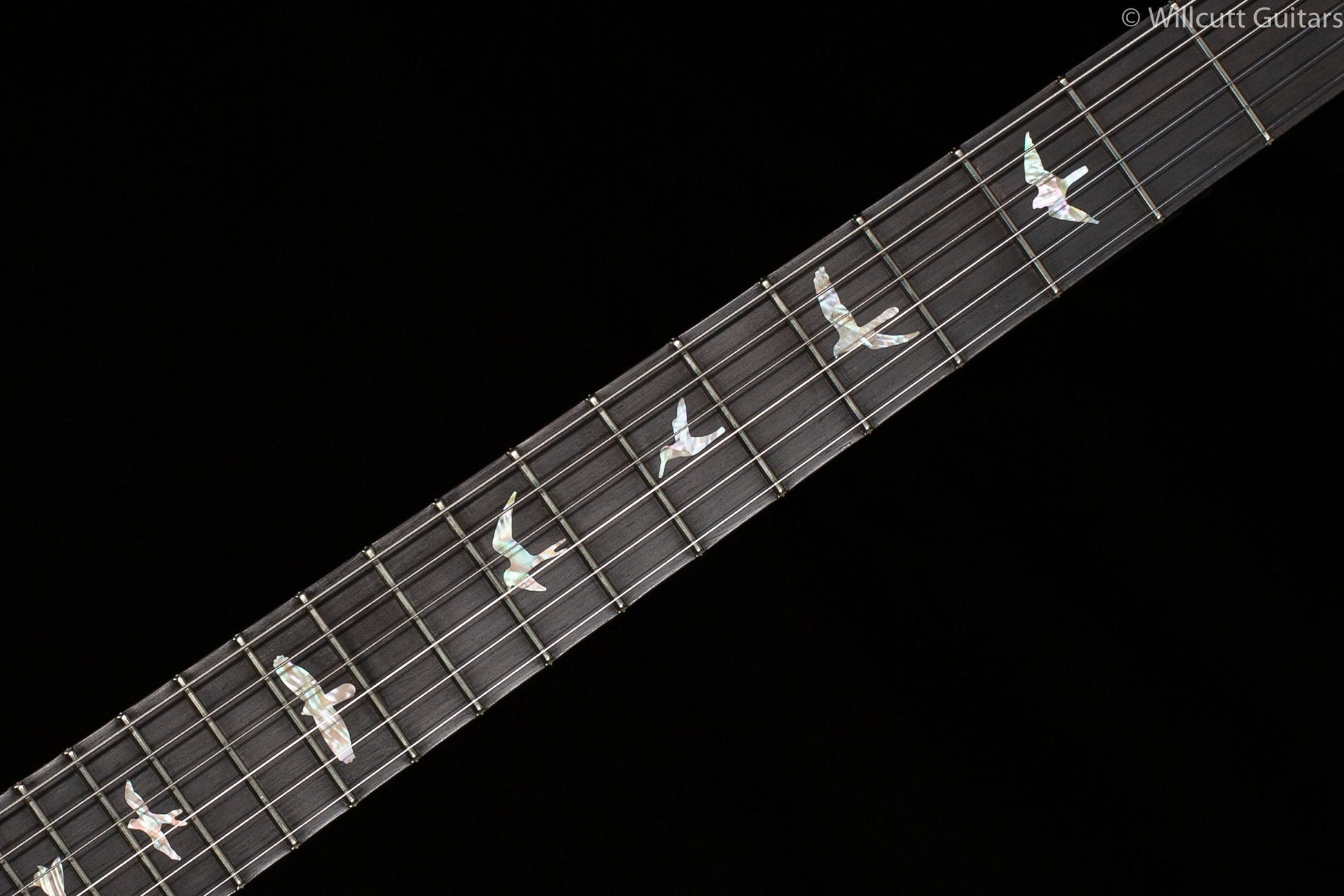 PRS Wood Library Custom 24 "Fatback" Faded Grey Black Artist Top Flamed Maple Neck