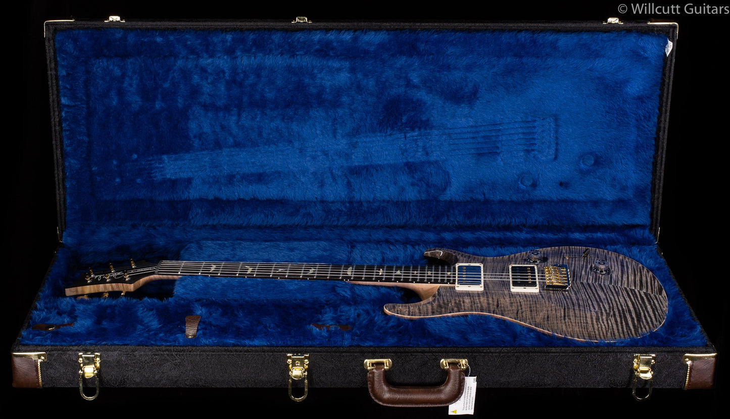 PRS Wood Library Custom 24 "Fatback" Faded Grey Black Artist Top Flamed Maple Neck