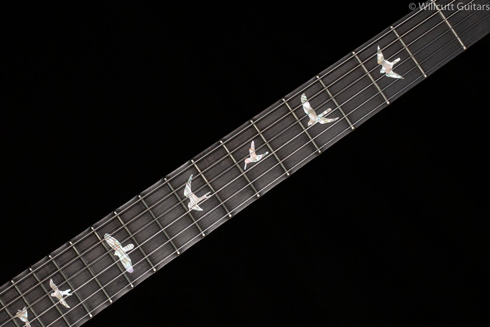 PRS Wood Library Custom 24 "Fatback" Faded Grey Black Artist Top Flamed Maple Neck