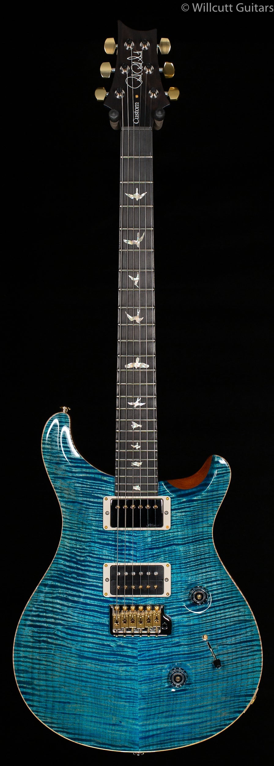 PRS Wood Library Custom 24 "Fatback" Aquableux Artist Top Flamed Maple Neck