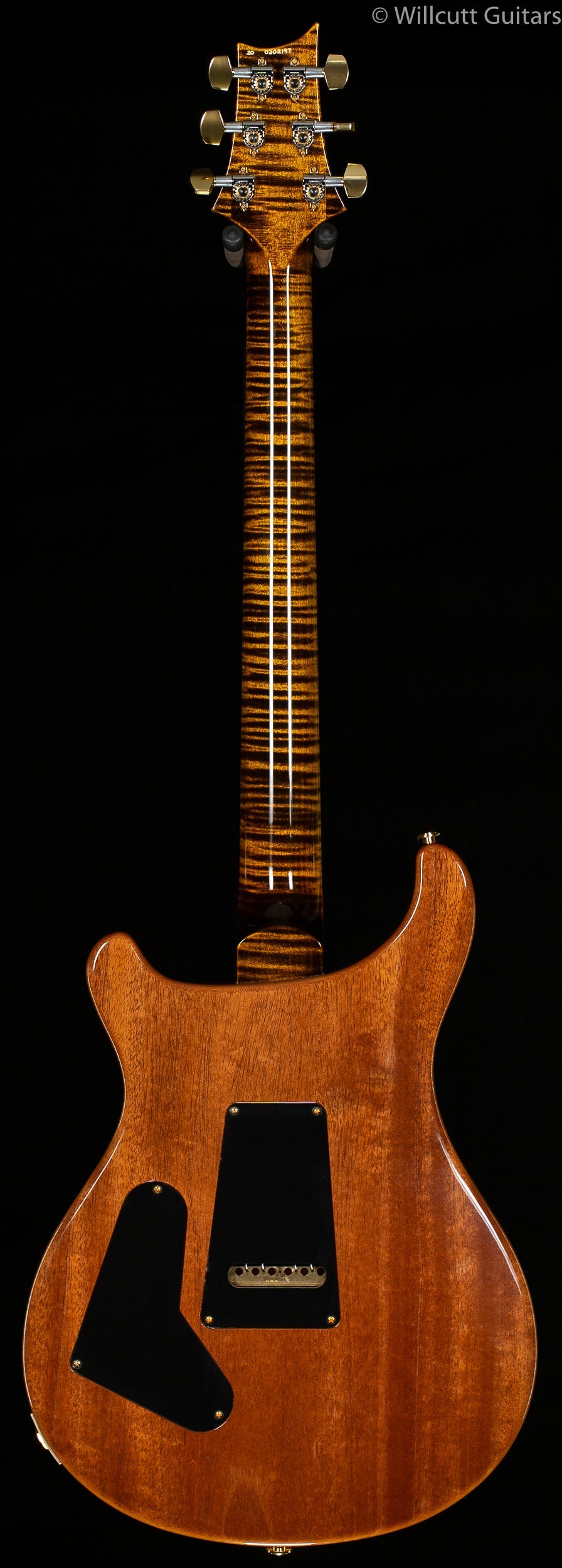 PRS Wood Library Custom 24 "Fatback" Yellow Tiger Artist Top Flamed Maple Neck