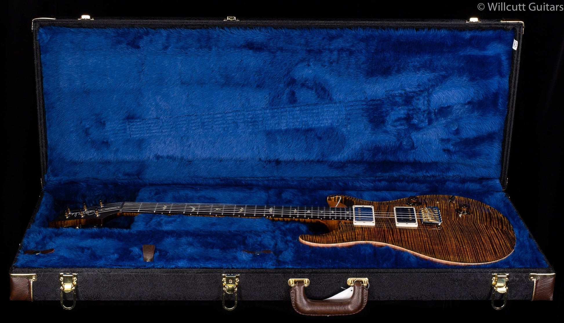 PRS Wood Library Custom 24 "Fatback" Yellow Tiger Artist Top Flamed Maple Neck