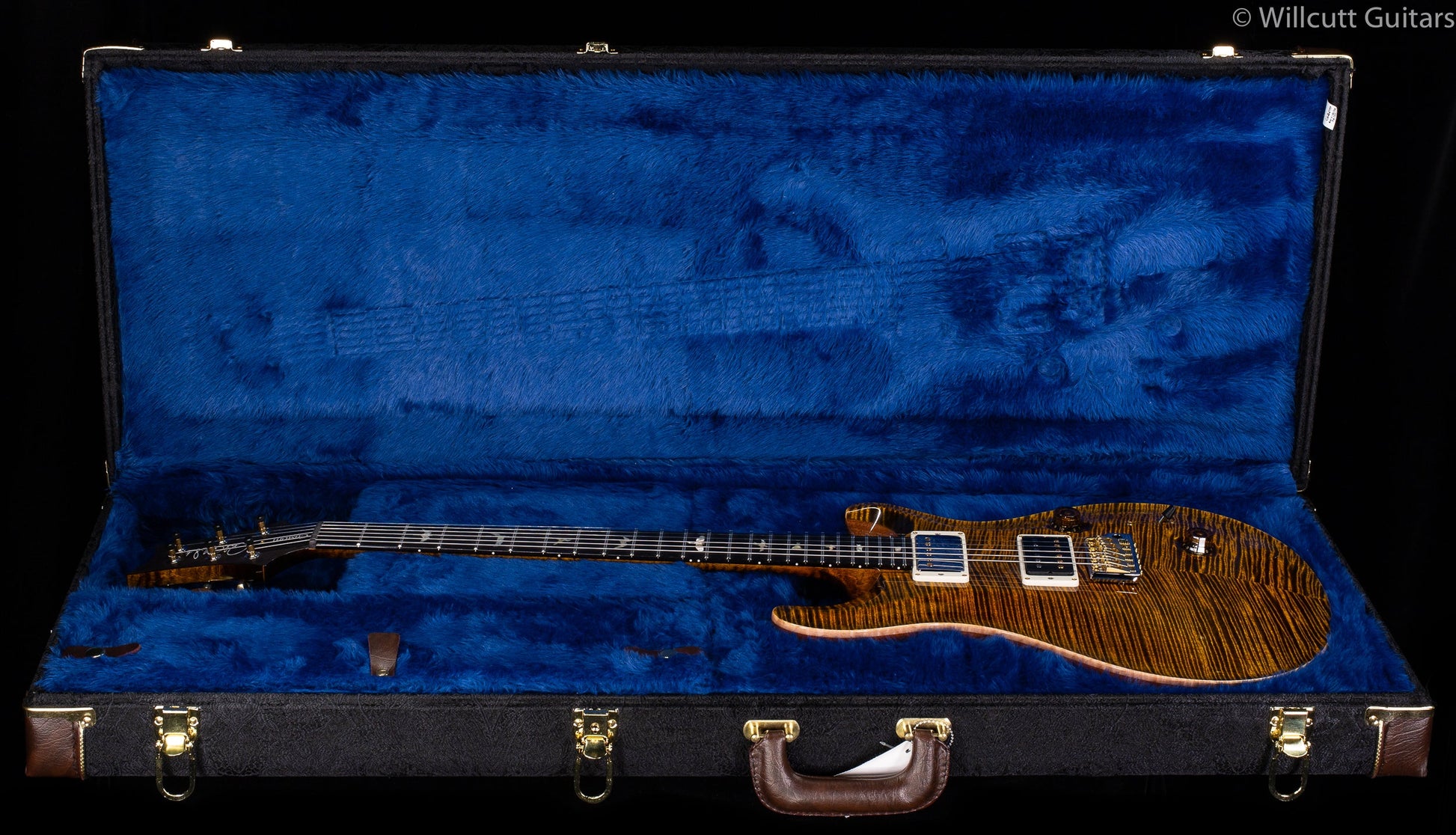 PRS Wood Library Custom 24 "Fatback" Yellow Tiger Artist Top Flamed Maple Neck