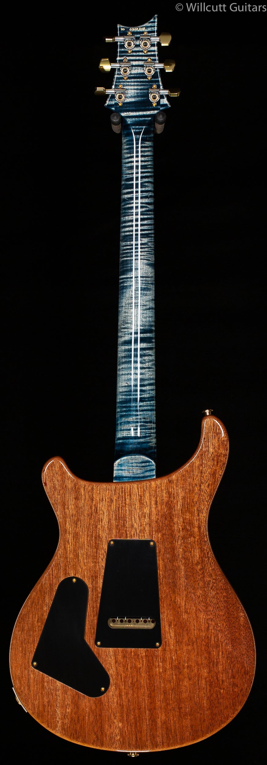 PRS Wood Library Custom 24 "Fatback" Faded Whale Blue Artist Top Flamed Maple Neck