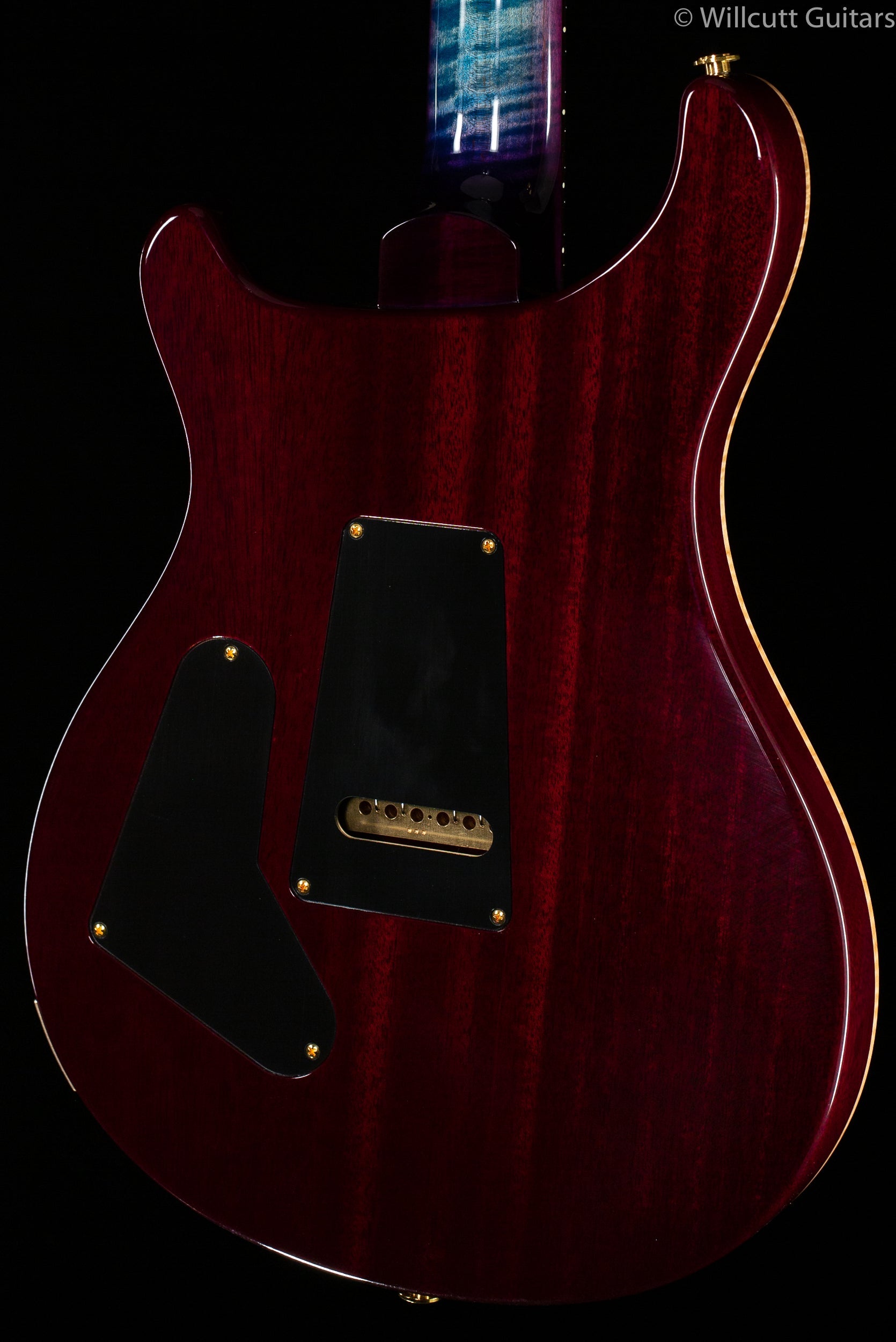 PRS Wood Library Custom 24 "Fatback" Faded Blue Purbleburst Artist Top Flamed Maple Neck