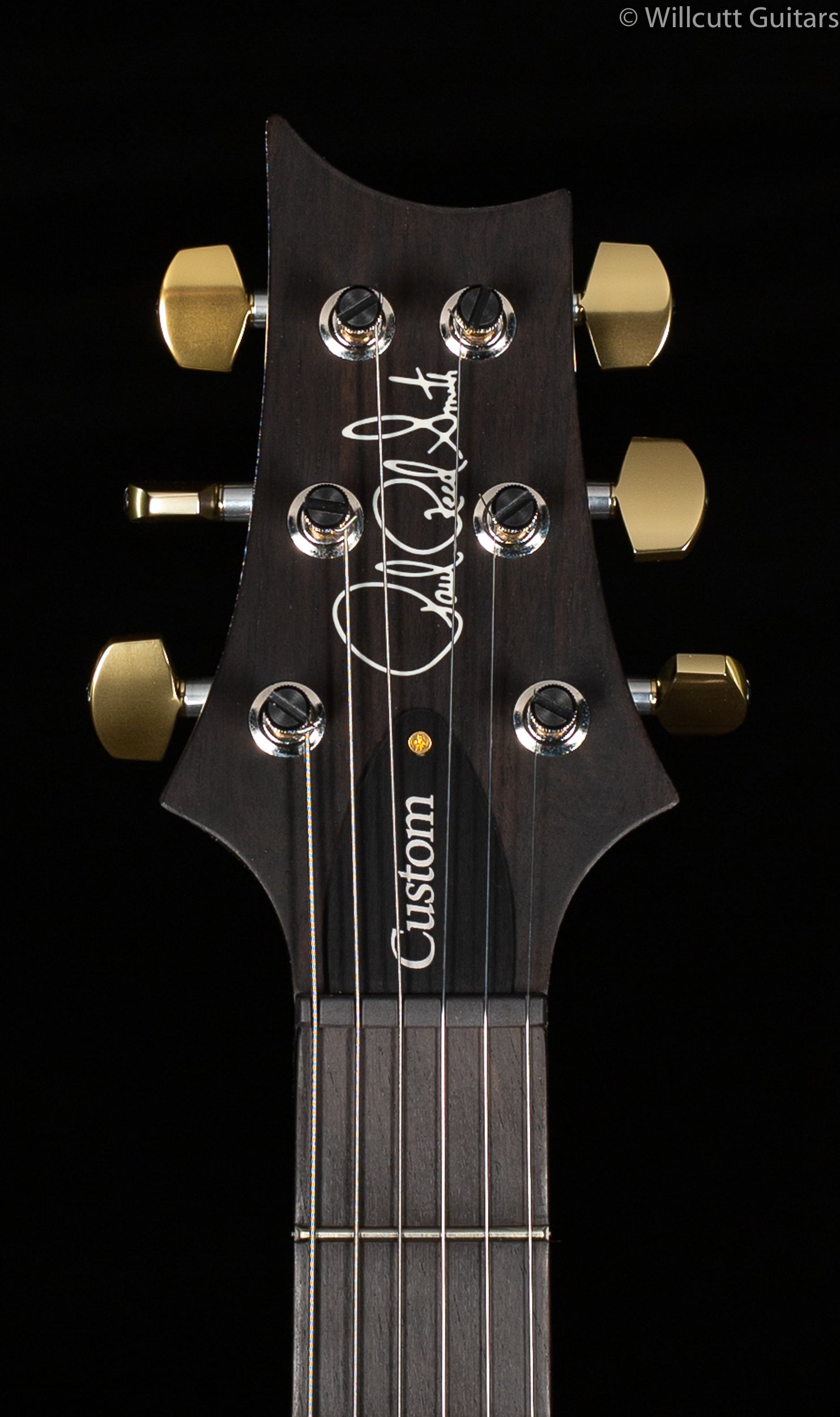 PRS Wood Library Custom 24 "Fatback" Faded Blue Purbleburst Artist Top Flamed Maple Neck