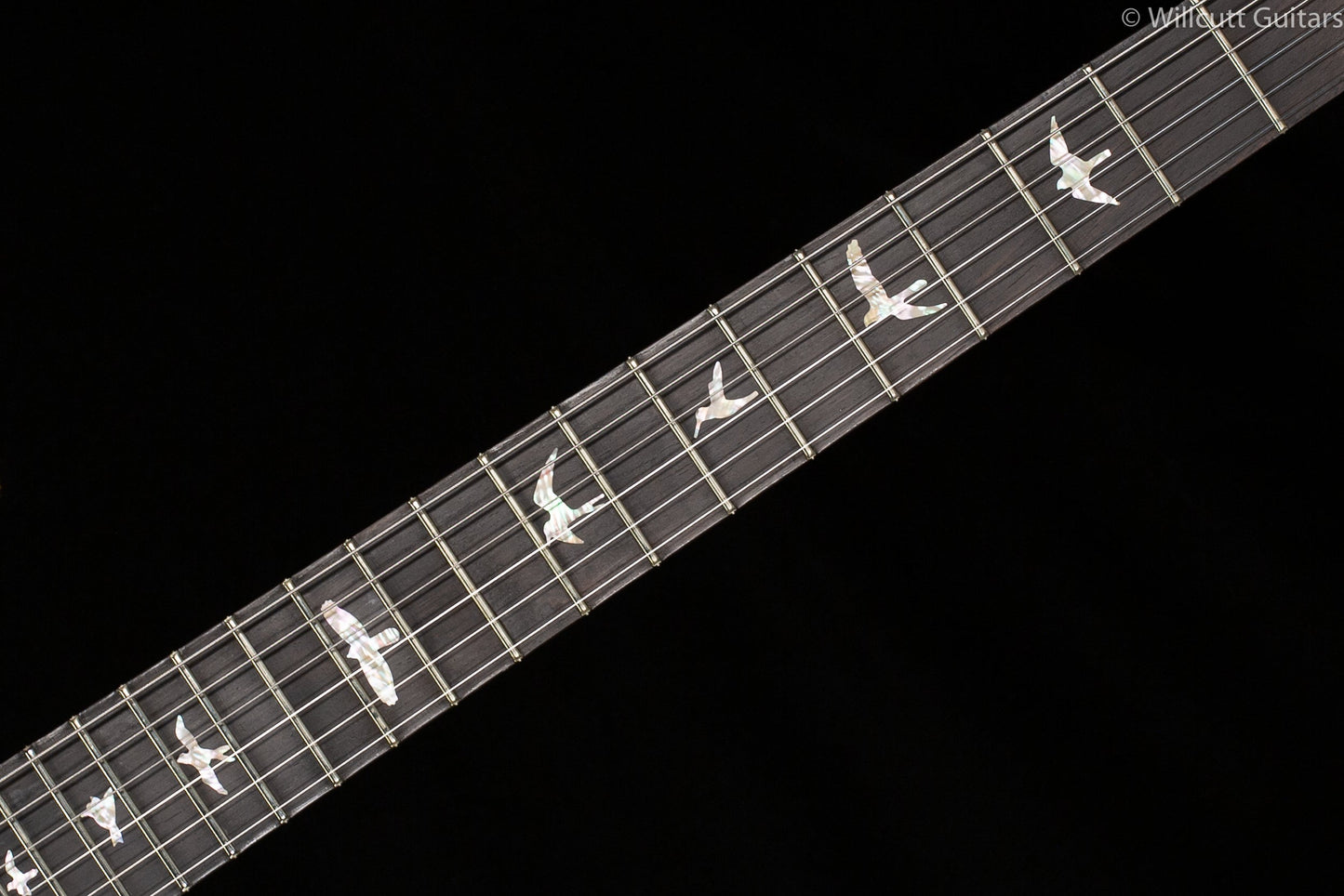 PRS Wood Library Custom 24 "Fatback" Faded Blue Purbleburst Artist Top Flamed Maple Neck