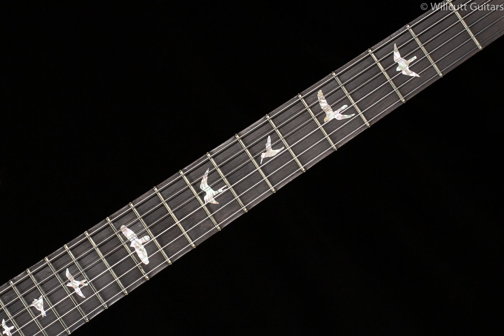 PRS Wood Library Custom 24 "Fatback" Faded Blue Purbleburst Artist Top Flamed Maple Neck