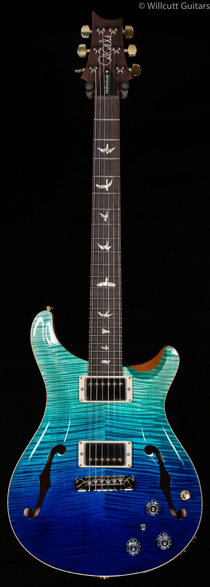 PRS Hollowbody II Piezo Blue Fade 10 Top