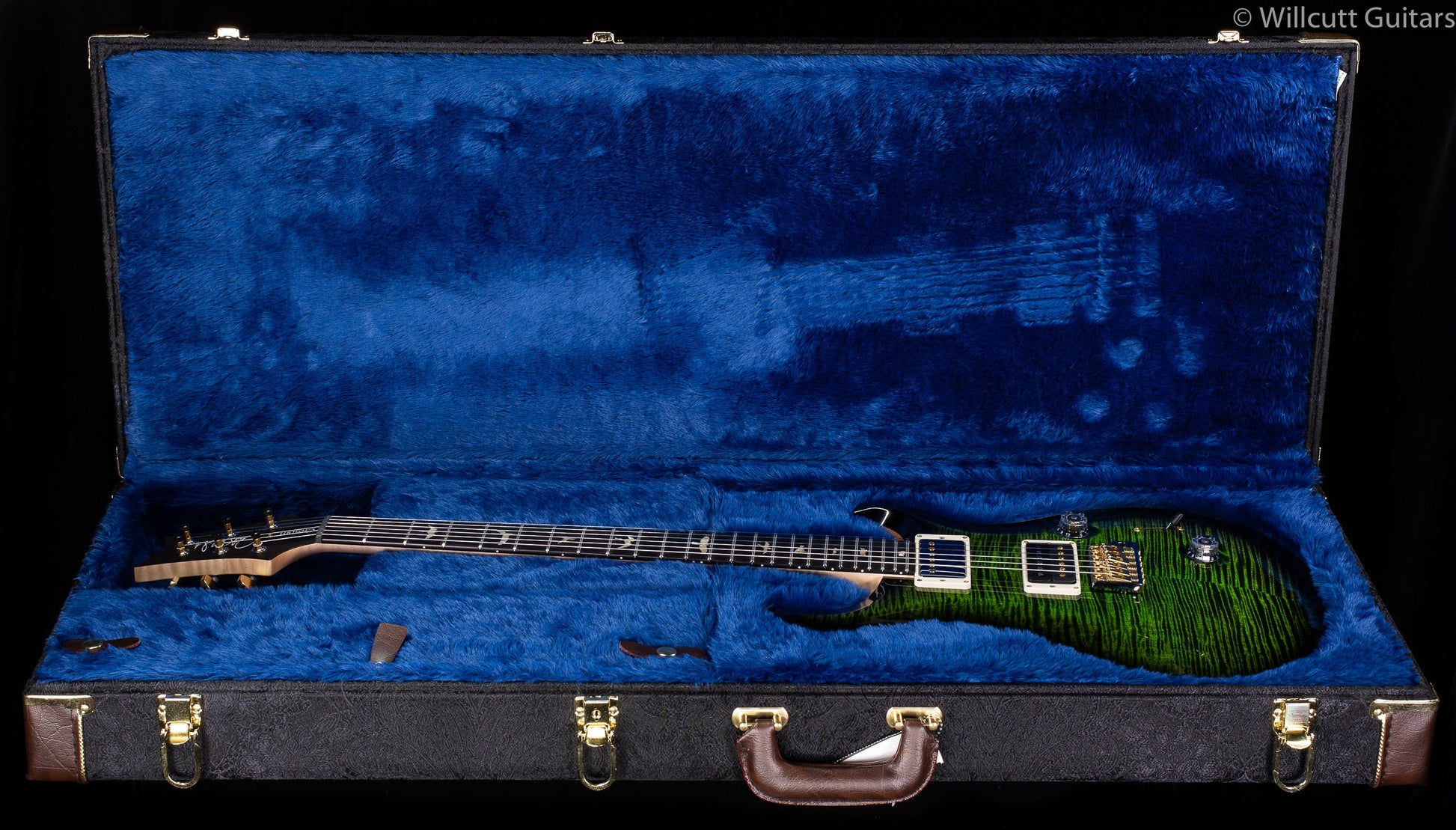 2020 PRS Wood Library Custom 24 "Fatback" Jade Smokeburst Artist Top Flamed Maple Neck