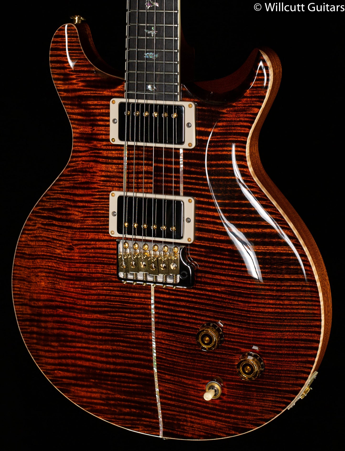 PRS Santana Retro Orange Tiger Artist Package