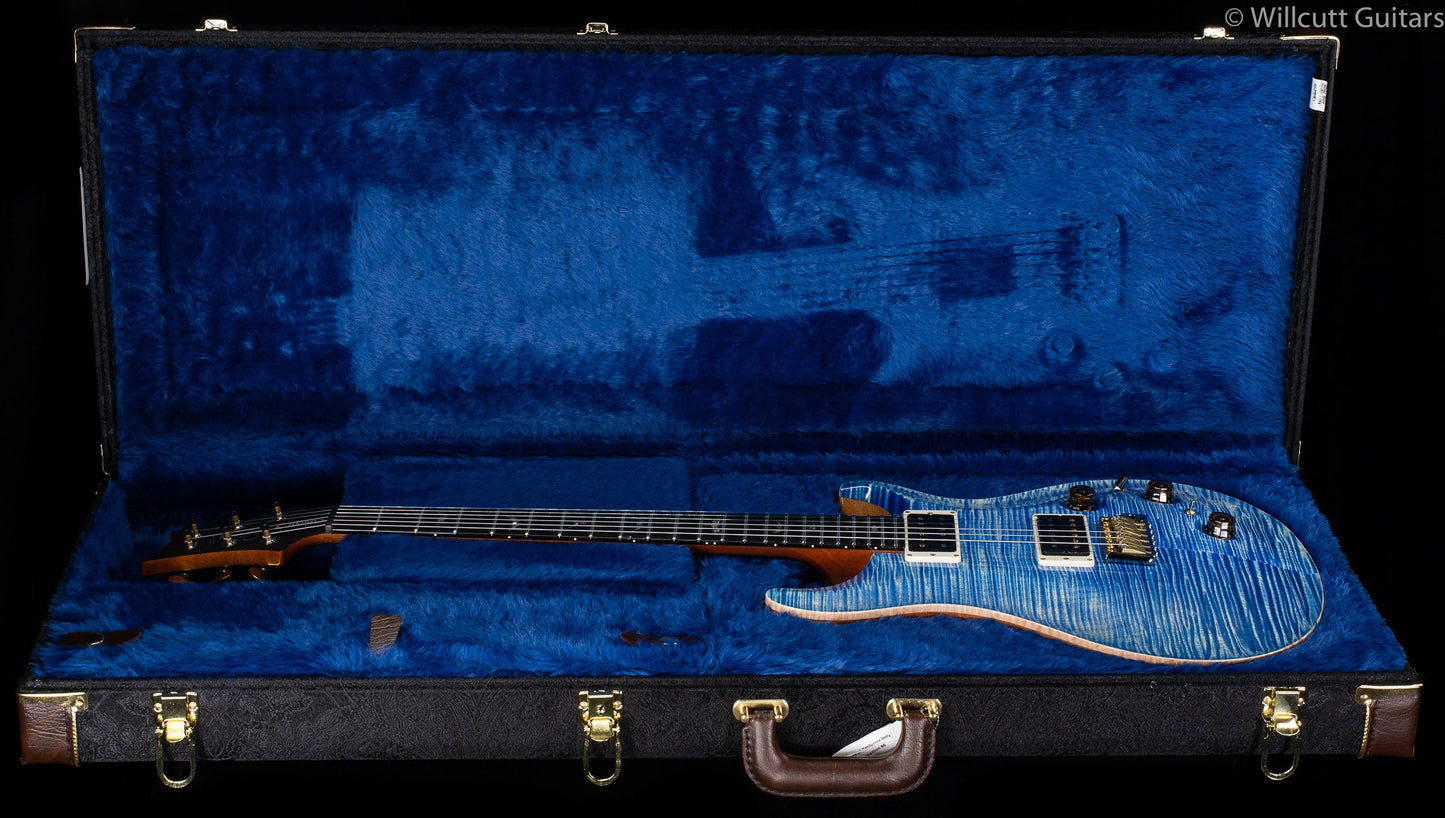 PRS Custom 22 Piezo Flame Maple Artist Top Faded Blue Jean