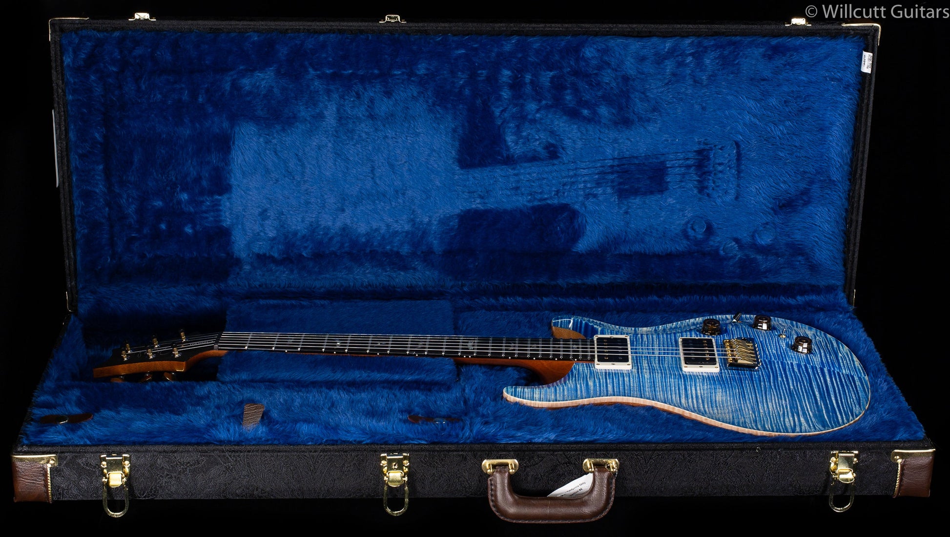 PRS Custom 22 Piezo Flame Maple Artist Top Faded Blue Jean