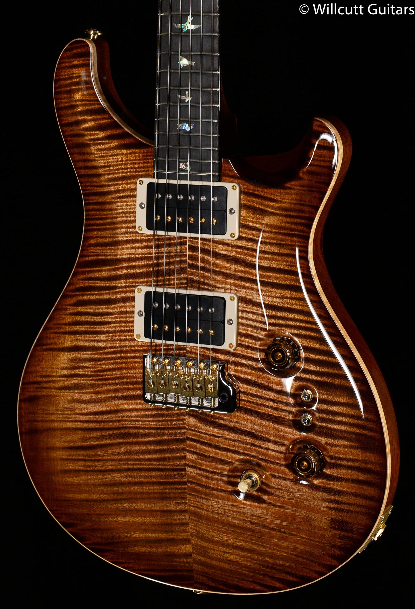 PRS 35th Anniversary Custom 24 Copperhead Flame Maple Artist top