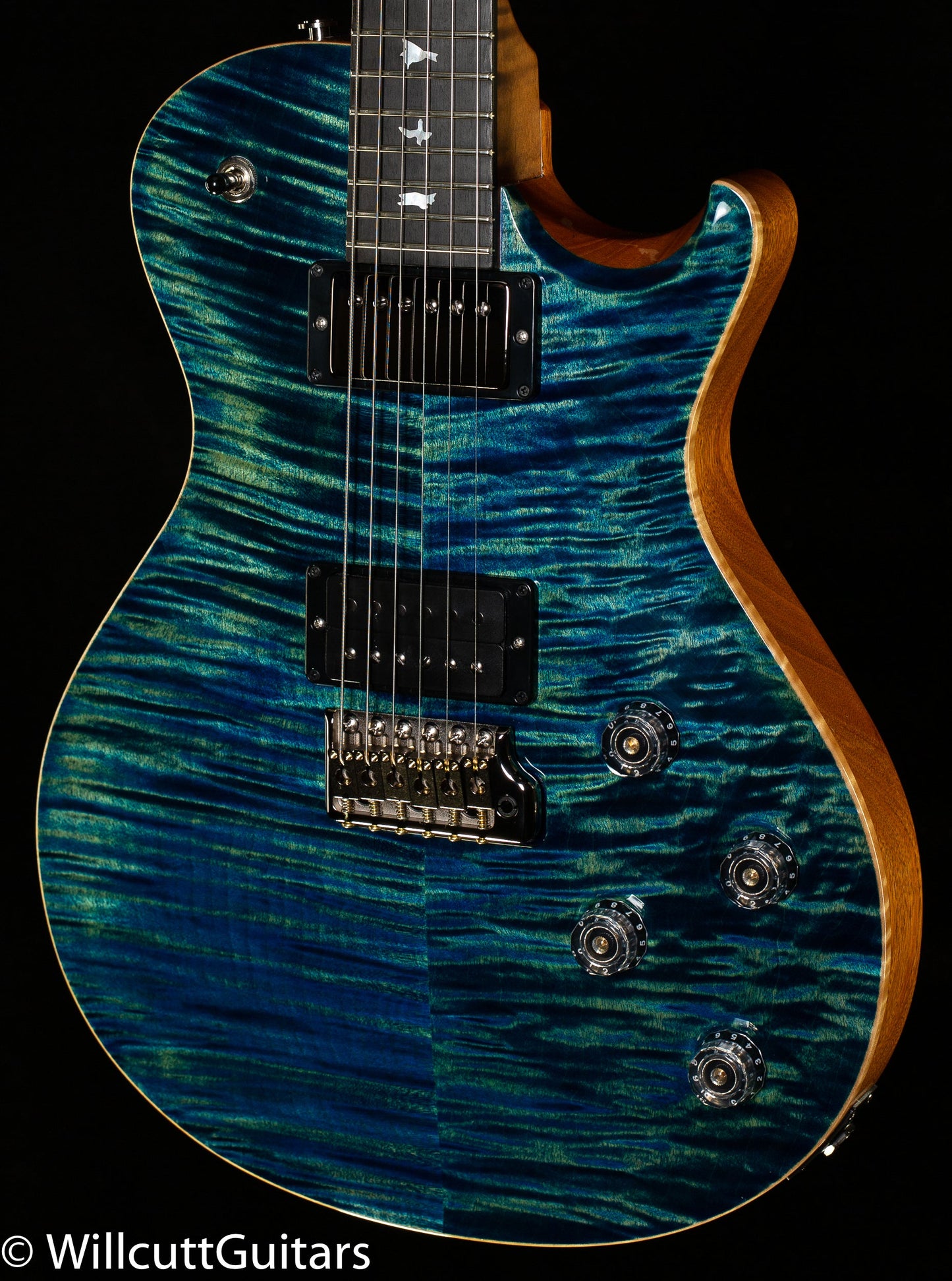 PRS Tremonti Wood Library Edition River Blue Roasted Maple 10 Top